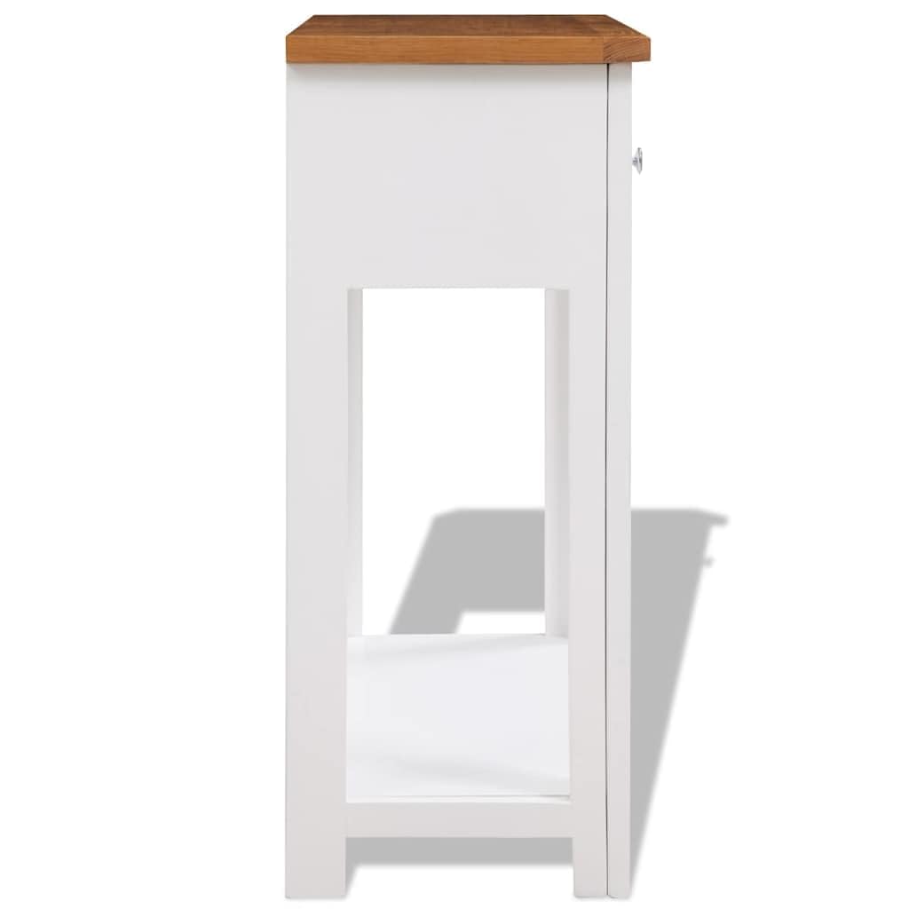 Solid Oak Wood Console Table A992