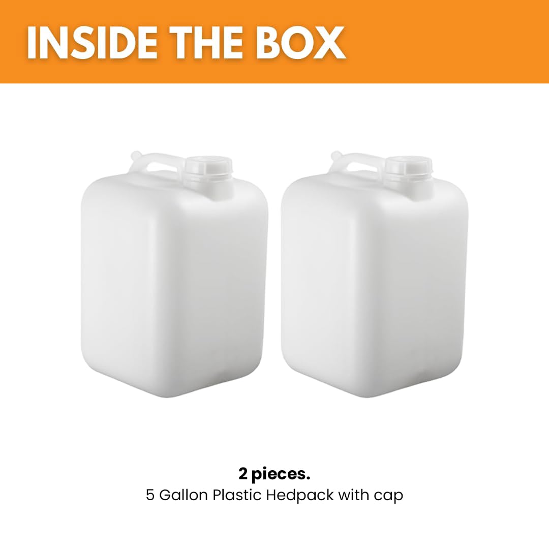 5 Gallon White Water Container M3996