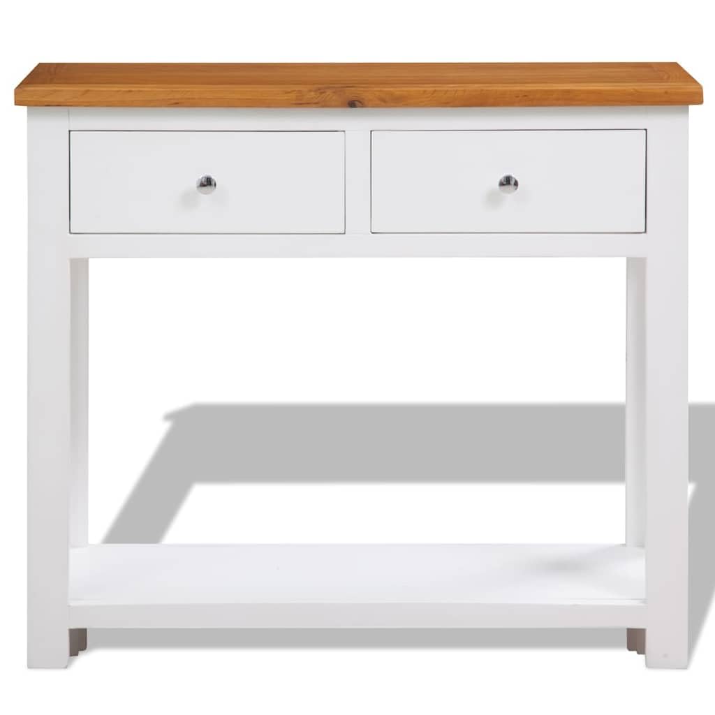 Solid Oak Wood Console Table A992