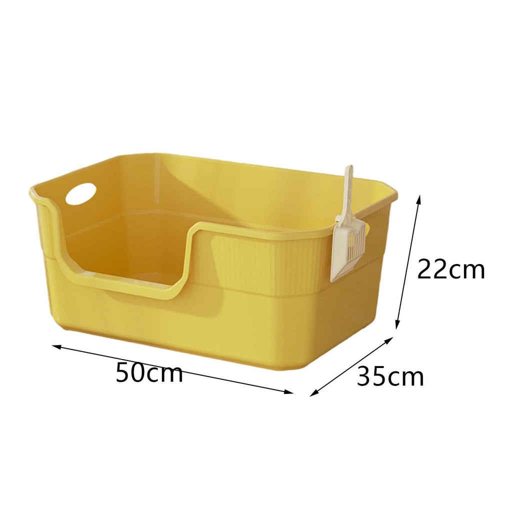 Open Top Cat Litter Tray with High Sides PP E498