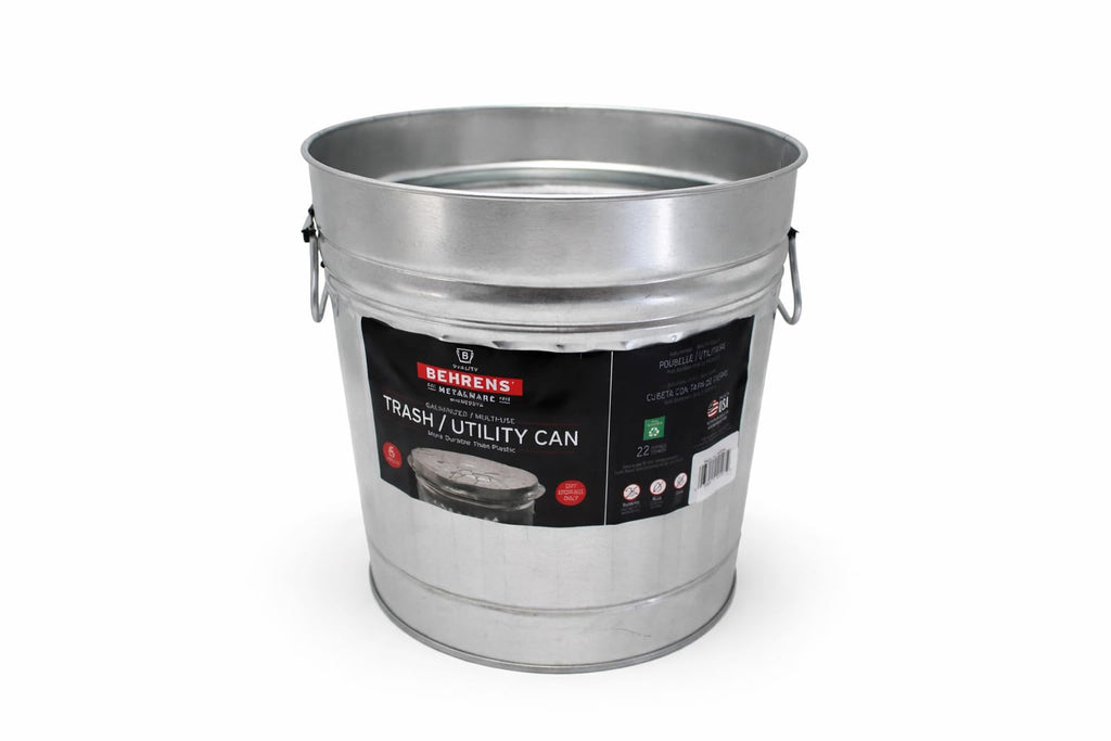 6 Gallon Galvanized Trash Can T2786