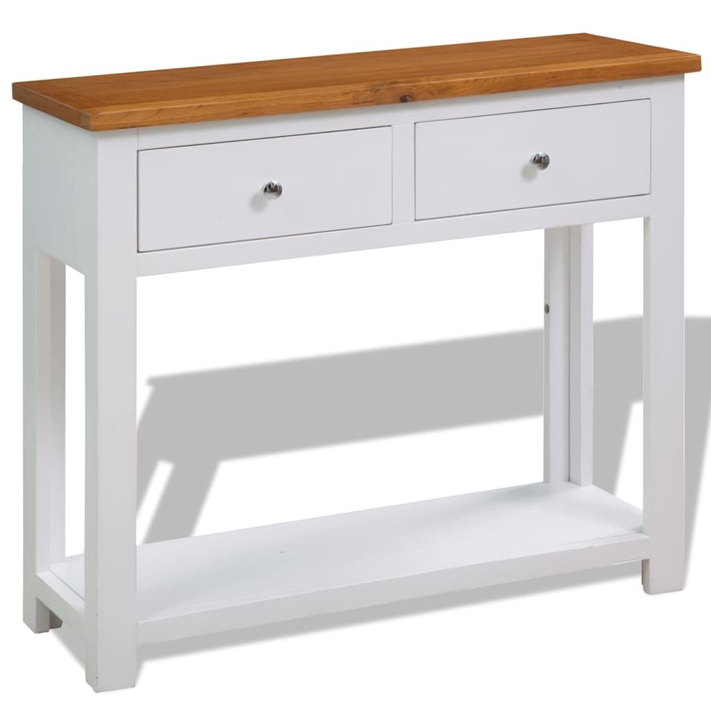 Solid Oak Wood Console Table A992