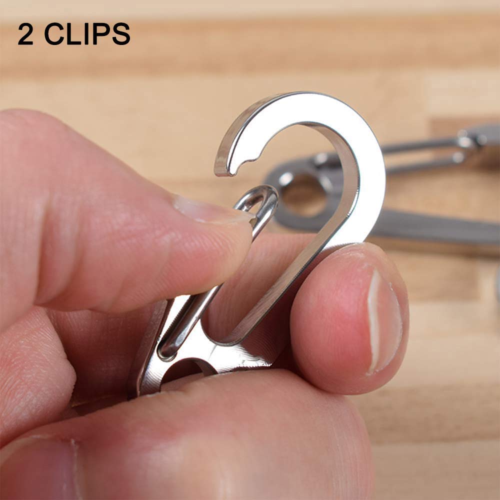 2 Pack Stainless Steel Dog Tag Clips I27769