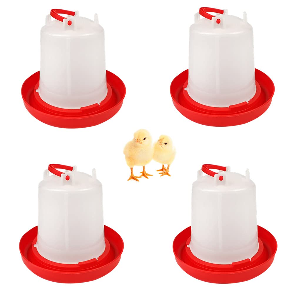 4 Pack 1 L Plastic Poultry Waterer A768