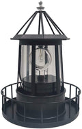 Black Waterproof Solar Outdoor Hanging Lighthouse Lamp X84522