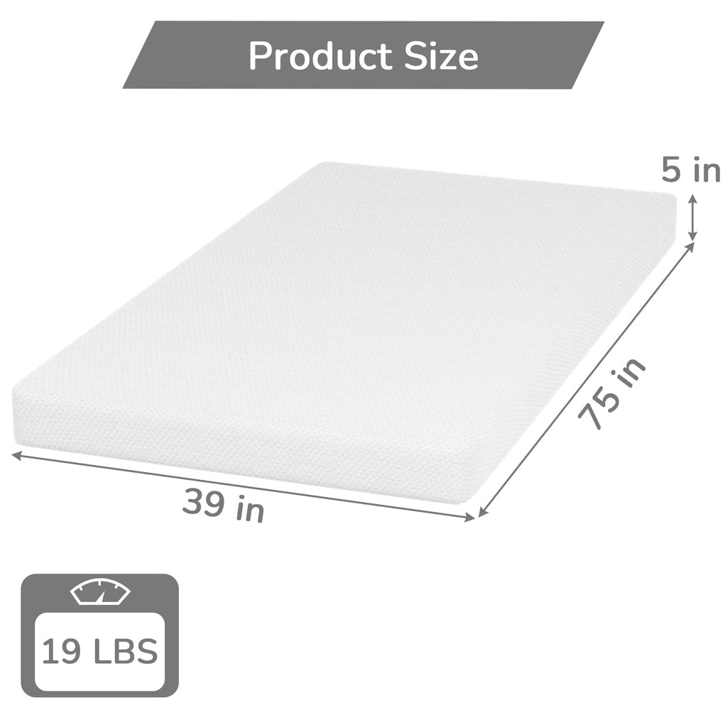 5 Inch Twin Mattress Green Tea Gel Memory Foam B8961