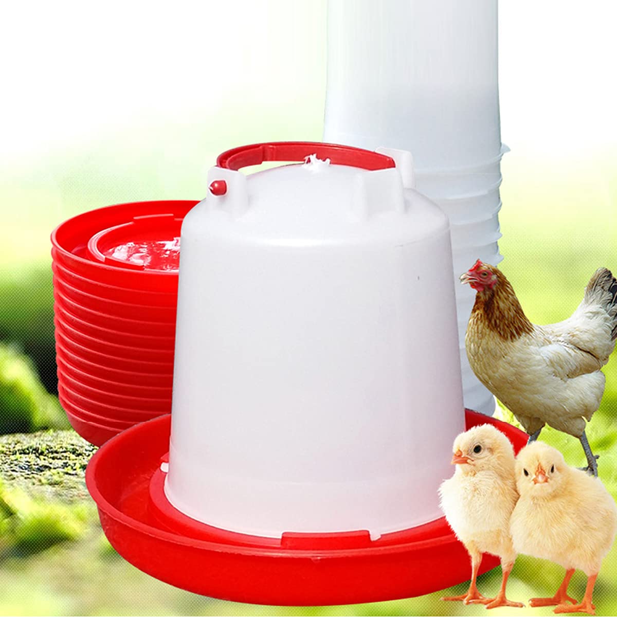 4 Pack 1 L Plastic Poultry Waterer A768