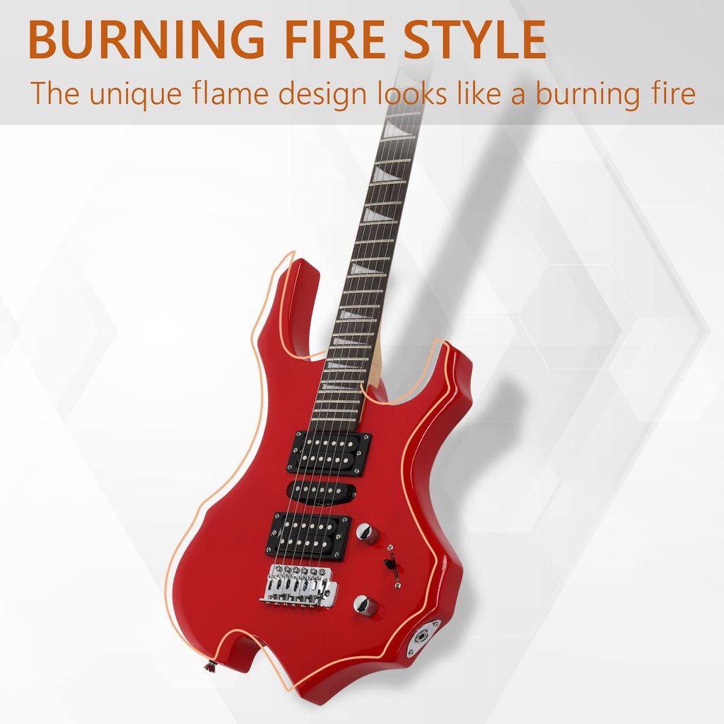 Red Electric Guitar Kit with Amplifier H83227