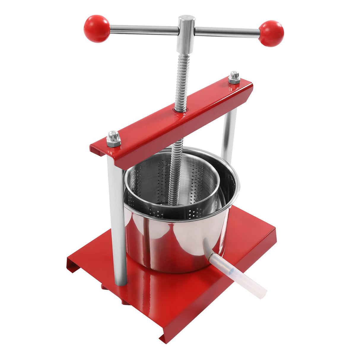 1.6 Gal Stainless Steel Manual Fruit Wine Press W733877