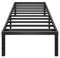 14 Inch Tall Black Metal Platform Twin Size Bed Frame L803