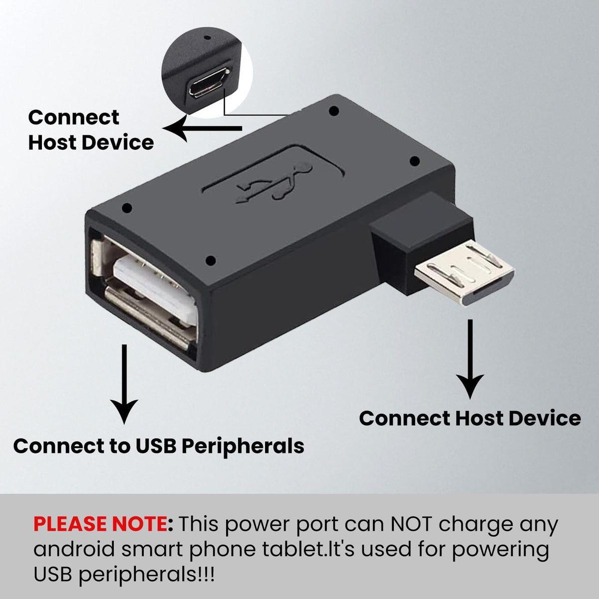 3 Pack Micro USB to USB OTG Cable Adapter K429646