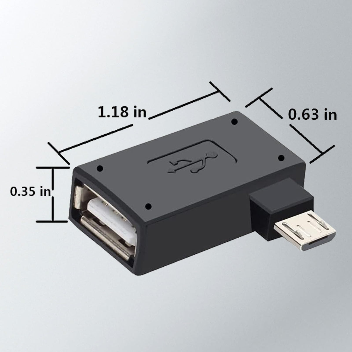 3 Pack Micro USB to USB OTG Cable Adapter K429646