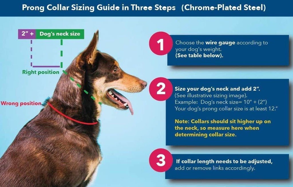 2.25mm Adjustable Prong Dog Collar X4410