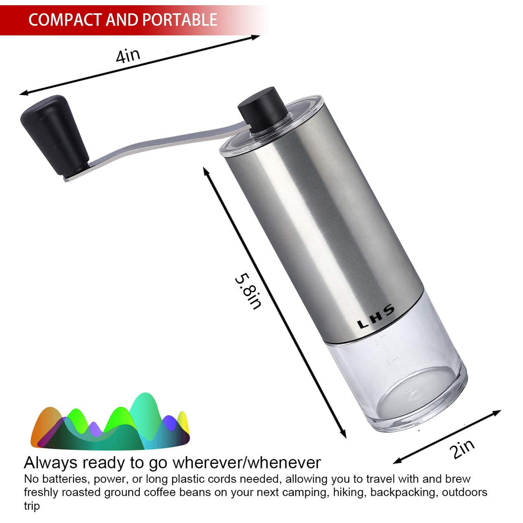 Coffee Grinder Stainless Steel Ceramic Conical Burr E800146