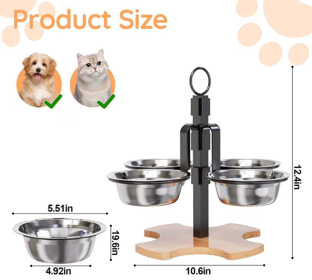 Elevated Cat Bowls with Stand A691