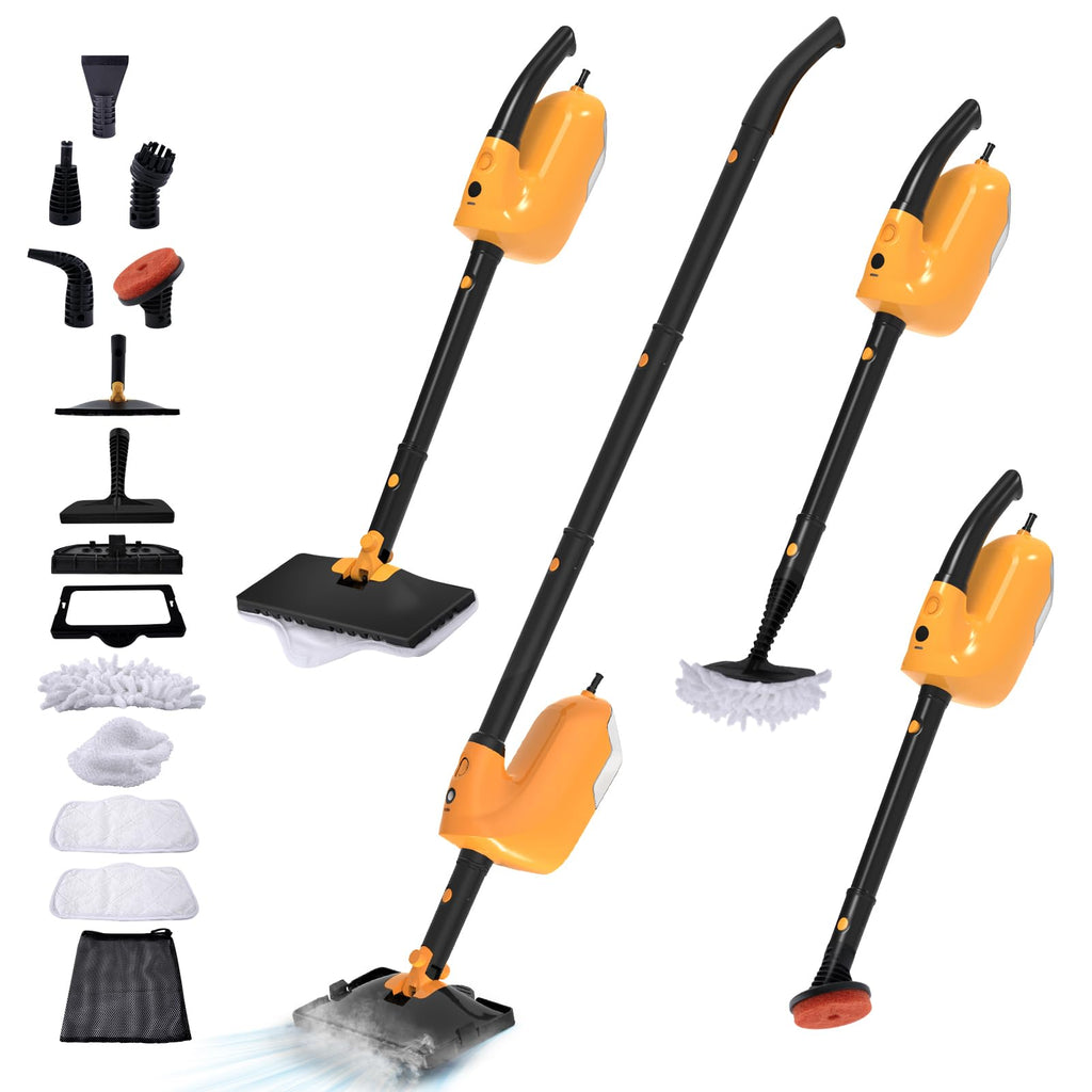 Steam Mop with 23FT Cord, 12OZ Removable Tank V600