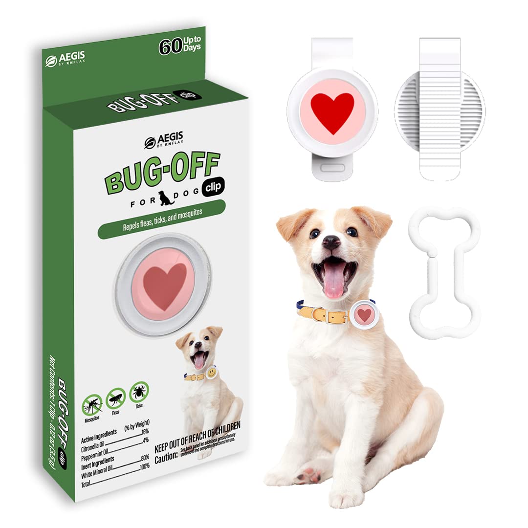 Natural Flea and Tick Repellent Clip for Dogs A38385