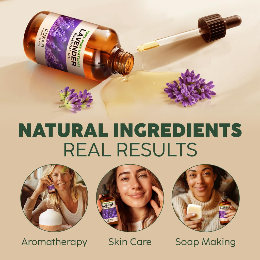 Lavender & Tea Tree Essential Oil Set 2x4 fl oz E482