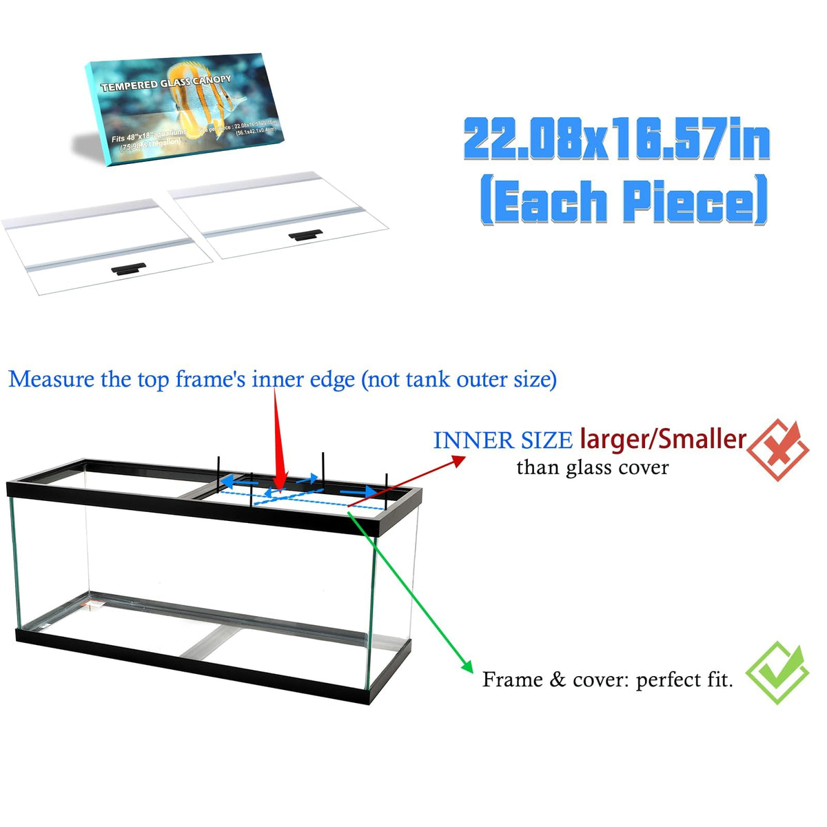 Clear Tempered Glass Canopy B609