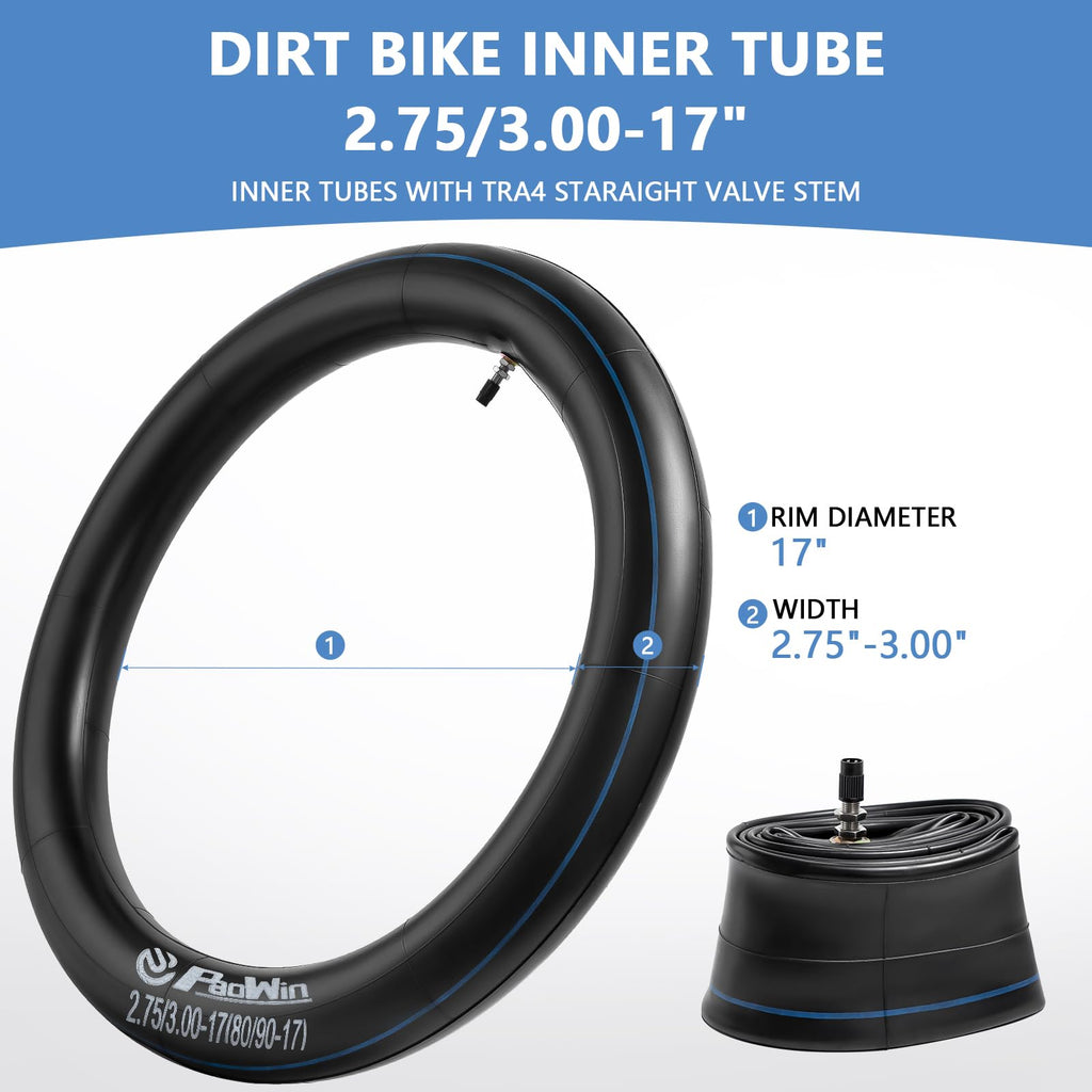 2-Pcs 2.75/3.00-17 TR4 Inner Tubes S487