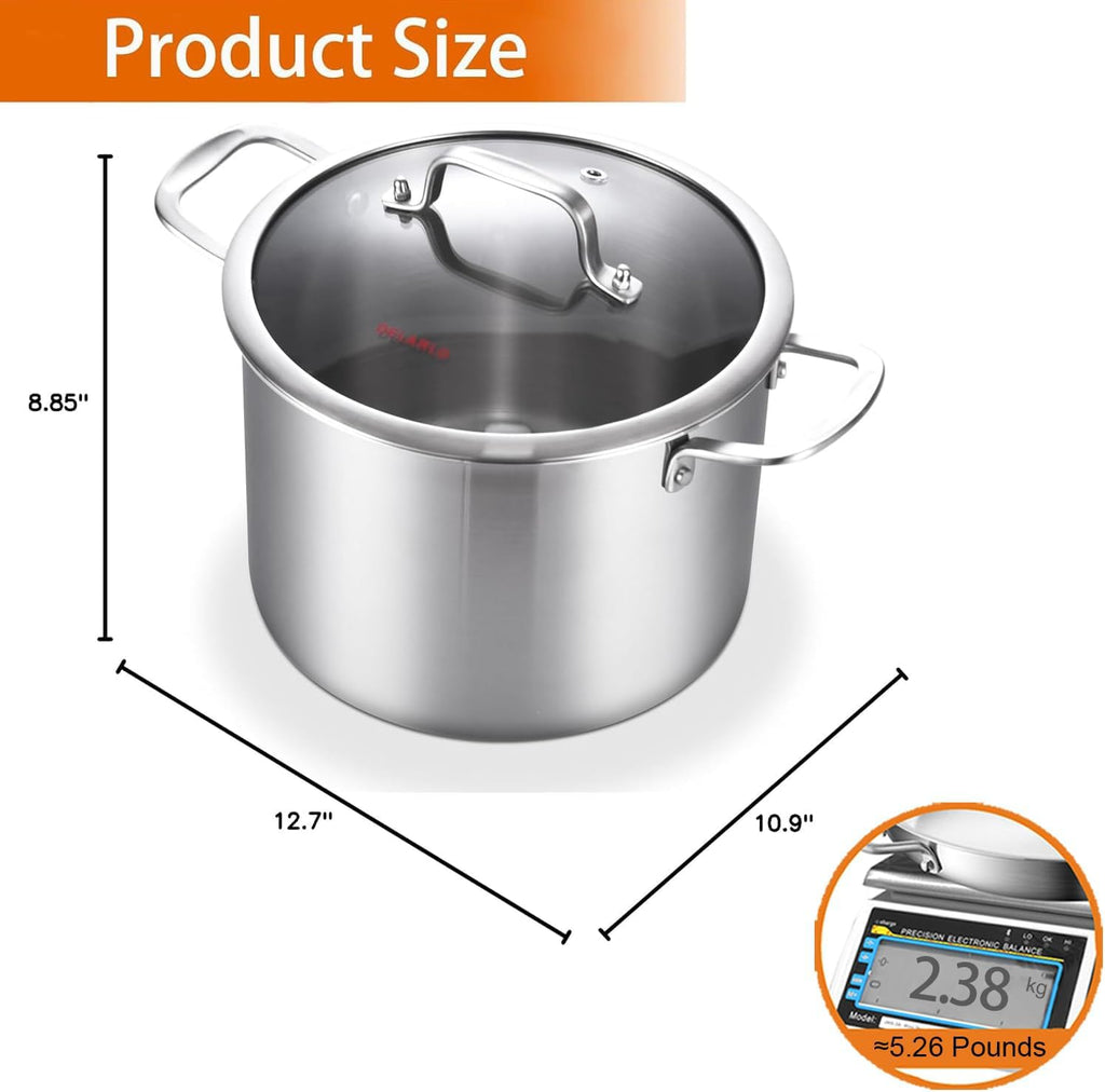 8 Quart Stainless Steel Stock Pot F268807