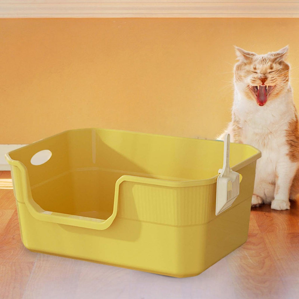 Open Top Cat Litter Tray with High Sides PP E498