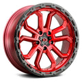 20x9 5x5 Red Wheel Rim O3578