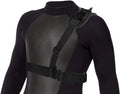 Adjustable Elastic Shoulder Strap Harness Black Gold H1156