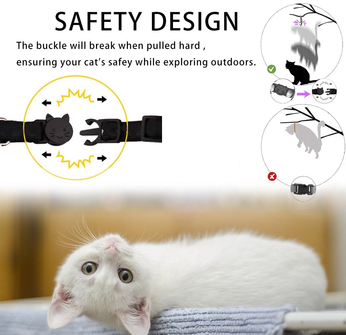 Breakaway Cat Collar with Airtag Holder B92011