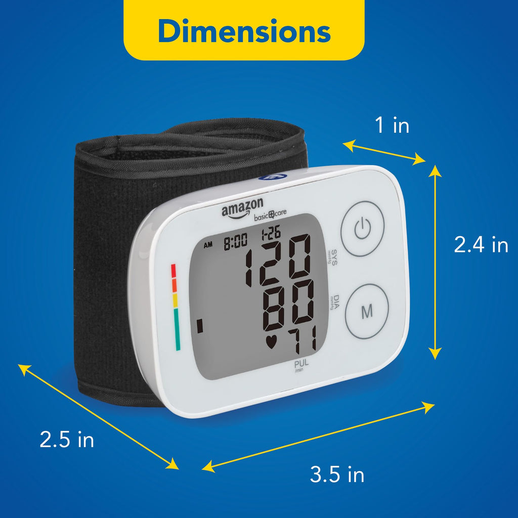 Wrist Blood Pressure Monitor with Large Display A125