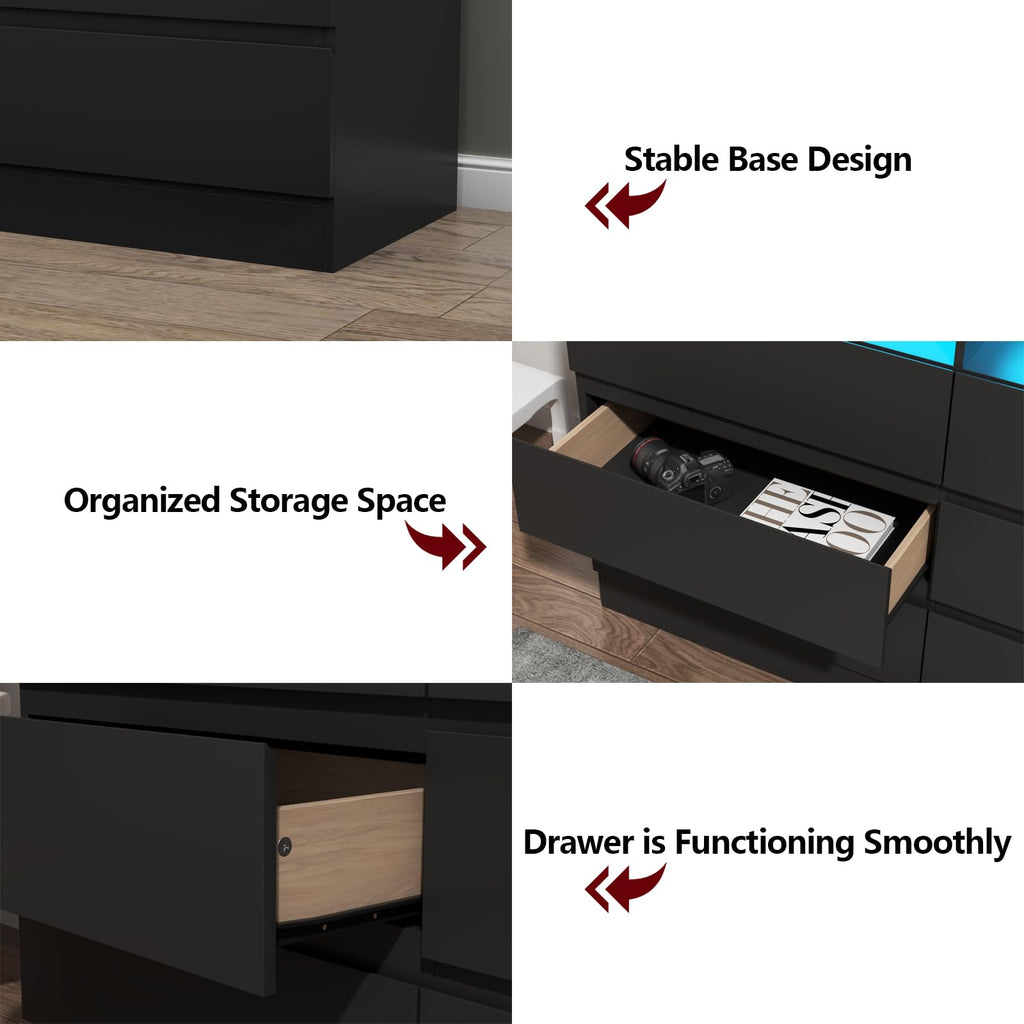 9 Drawer Dresser with Power Outlet T1179