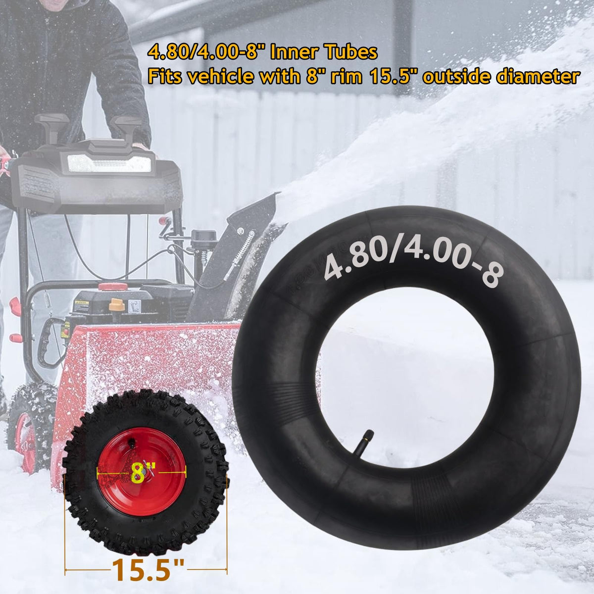 4.80/4.00-8 Heavy Duty Tire Inner Tubes E9149