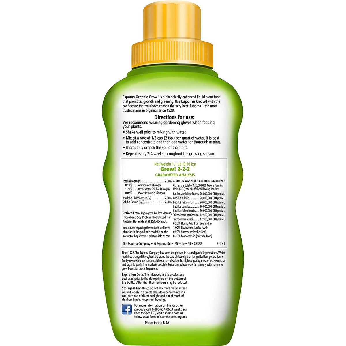 Organic Liquid Concentrate Plant Food 16oz I52376