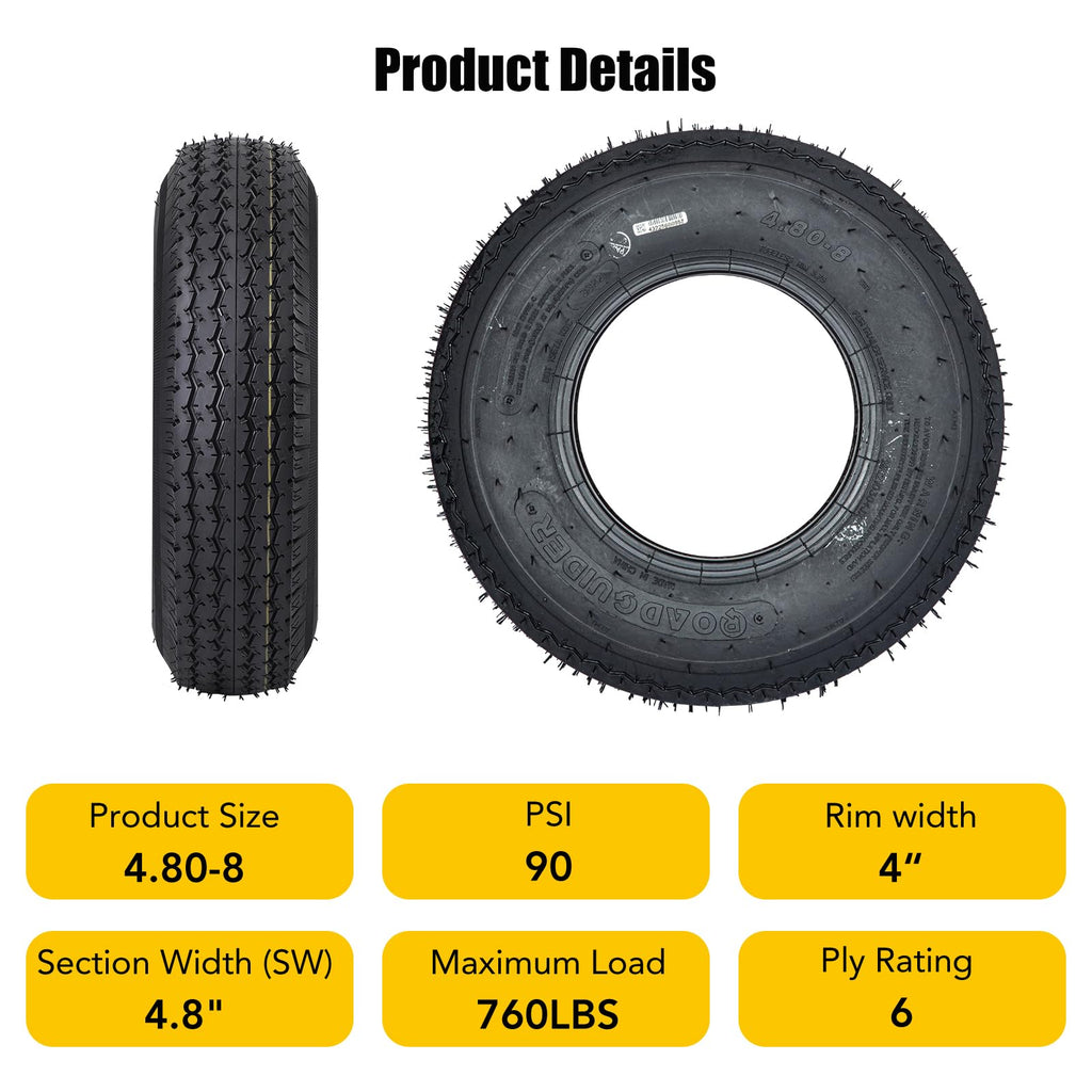 8 Inch Trailer Tires 2 Pack H635436