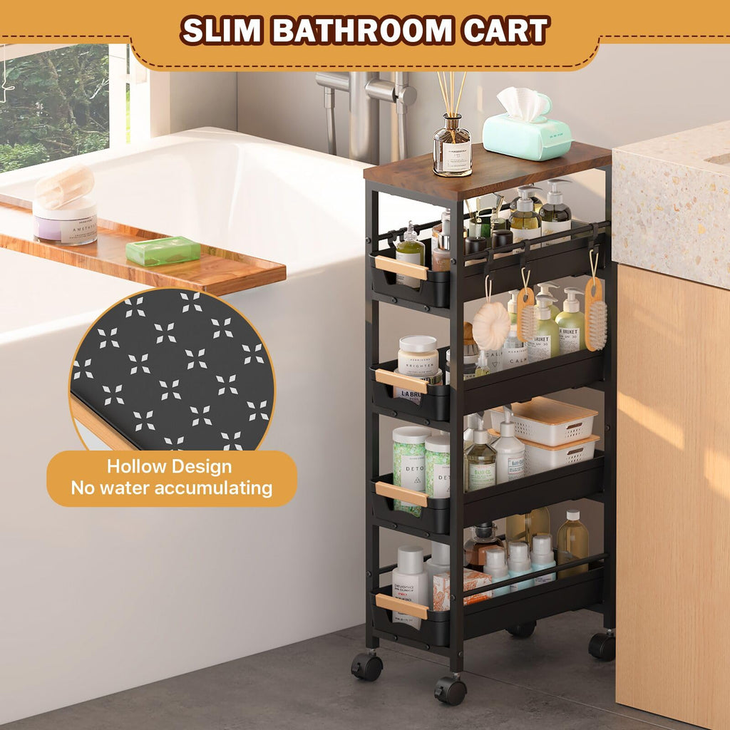 Slim Storage Cart with Wheels R20978
