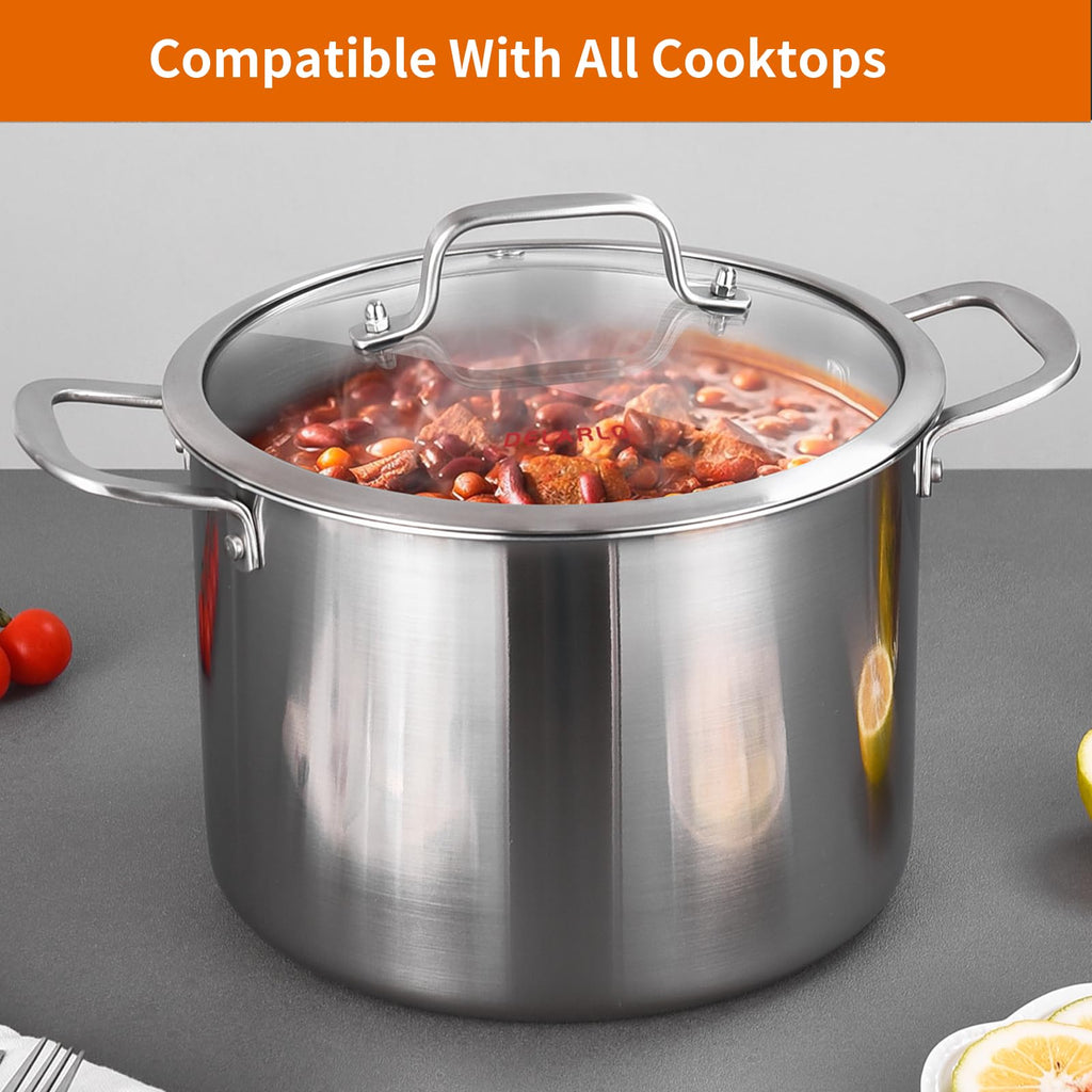 8 Quart Stainless Steel Stock Pot F268807
