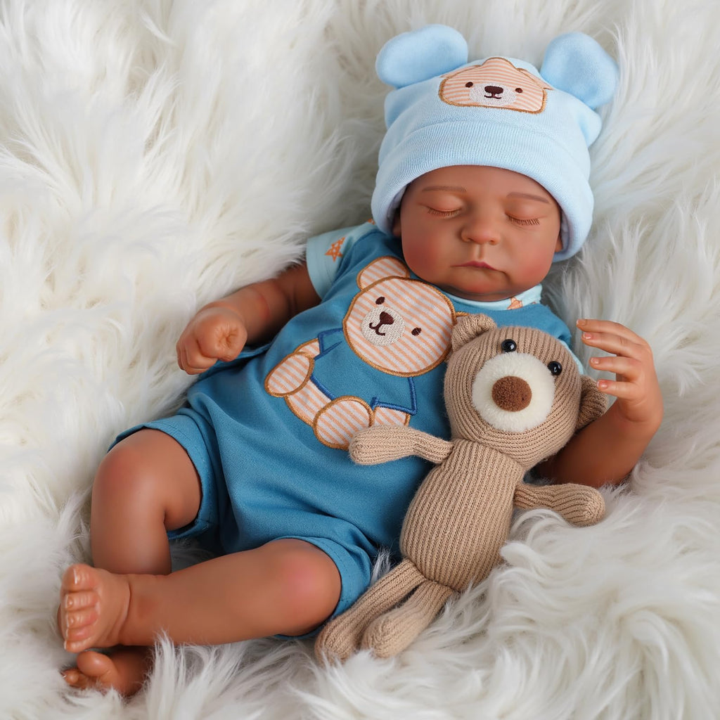 20 Inch Black Reborn Baby Dolls Q8010