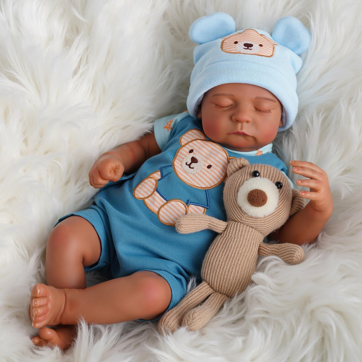 20 Inch Black Reborn Baby Dolls Q8010