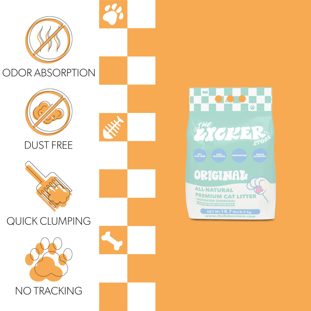 Unscented Clumping Bentonite Clay Cat Litter Set of 2 N379497