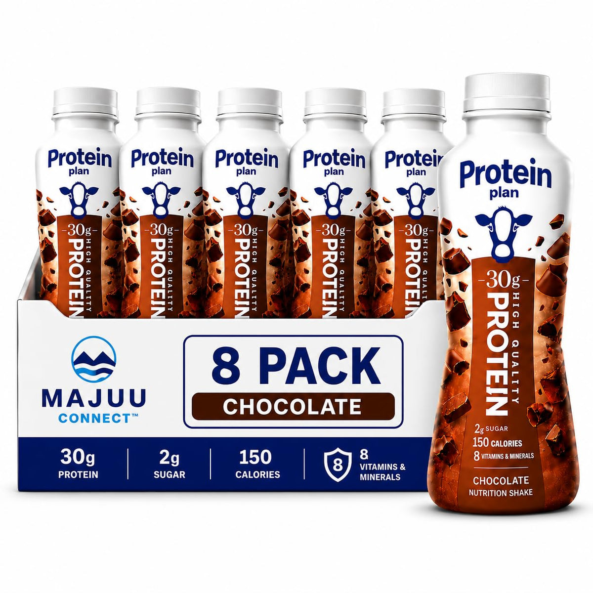 High Protein Chocolate Nutrition Shake 8 Pack 11.5 Fl Oz G90230