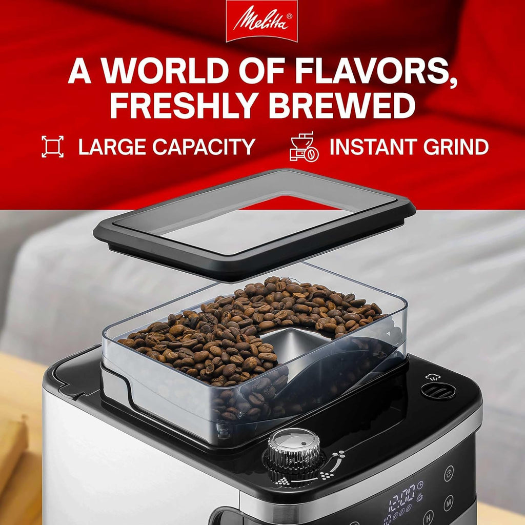 10-Cup Coffee Maker with Built in Burr Grinder E112