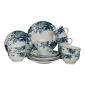 Blue 16 Piece Stoneware Dinnerware Set C818796
