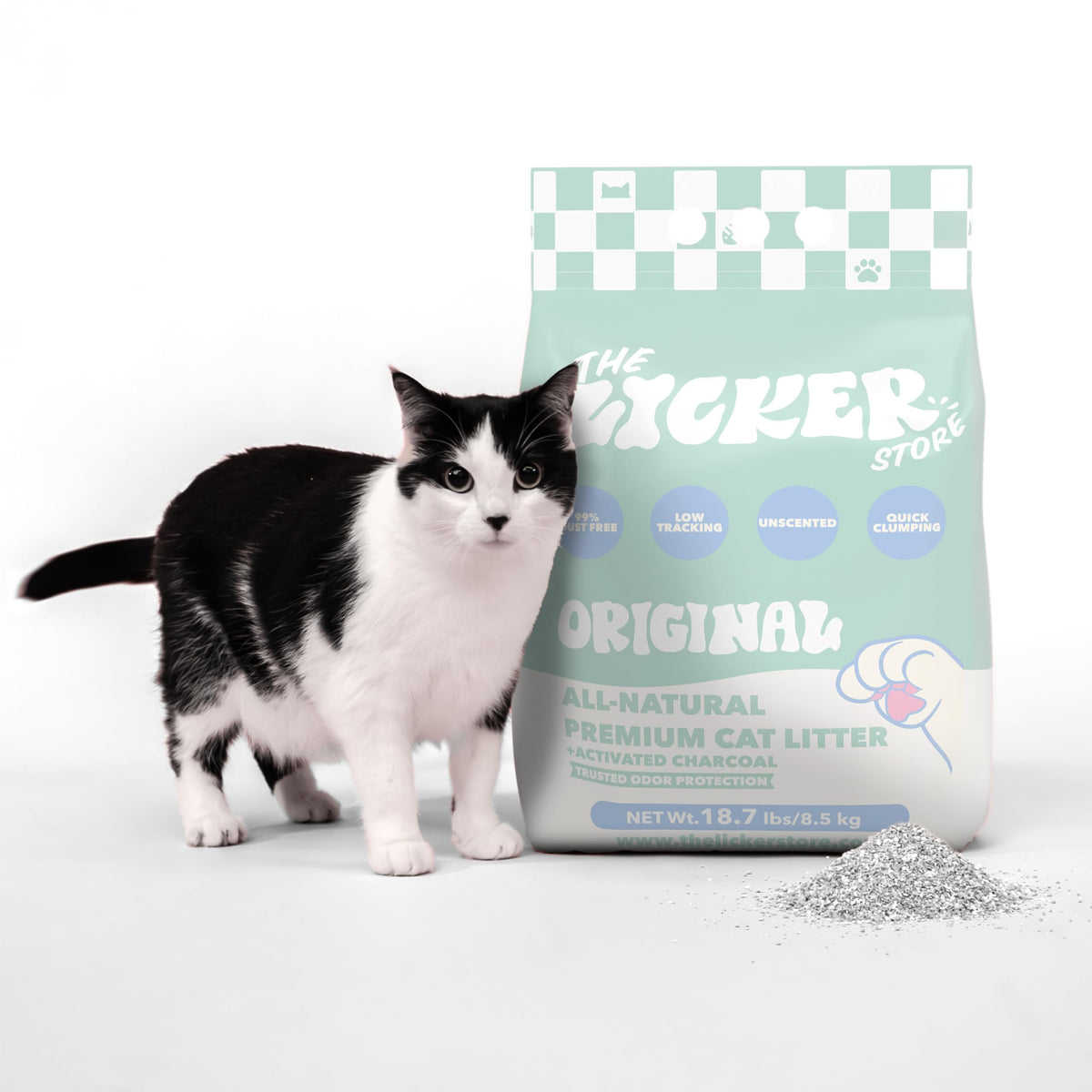 Unscented Clumping Bentonite Clay Cat Litter Set of 2 N379497