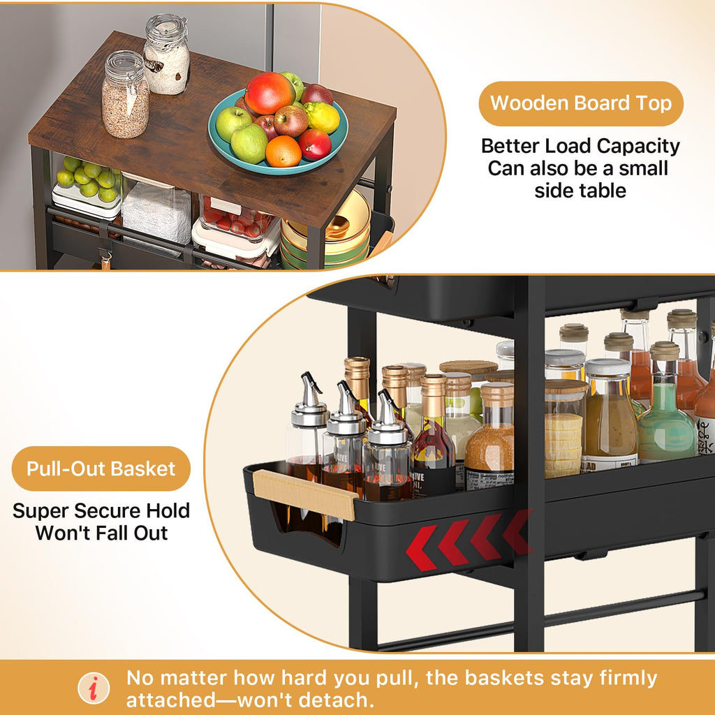 Slim Storage Cart with Wheels R20978