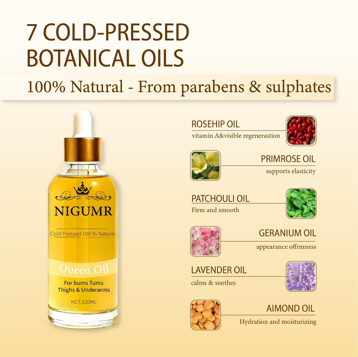 Cold-Pressed Natural Botanical Firming Body Oil 4 fl oz S92304