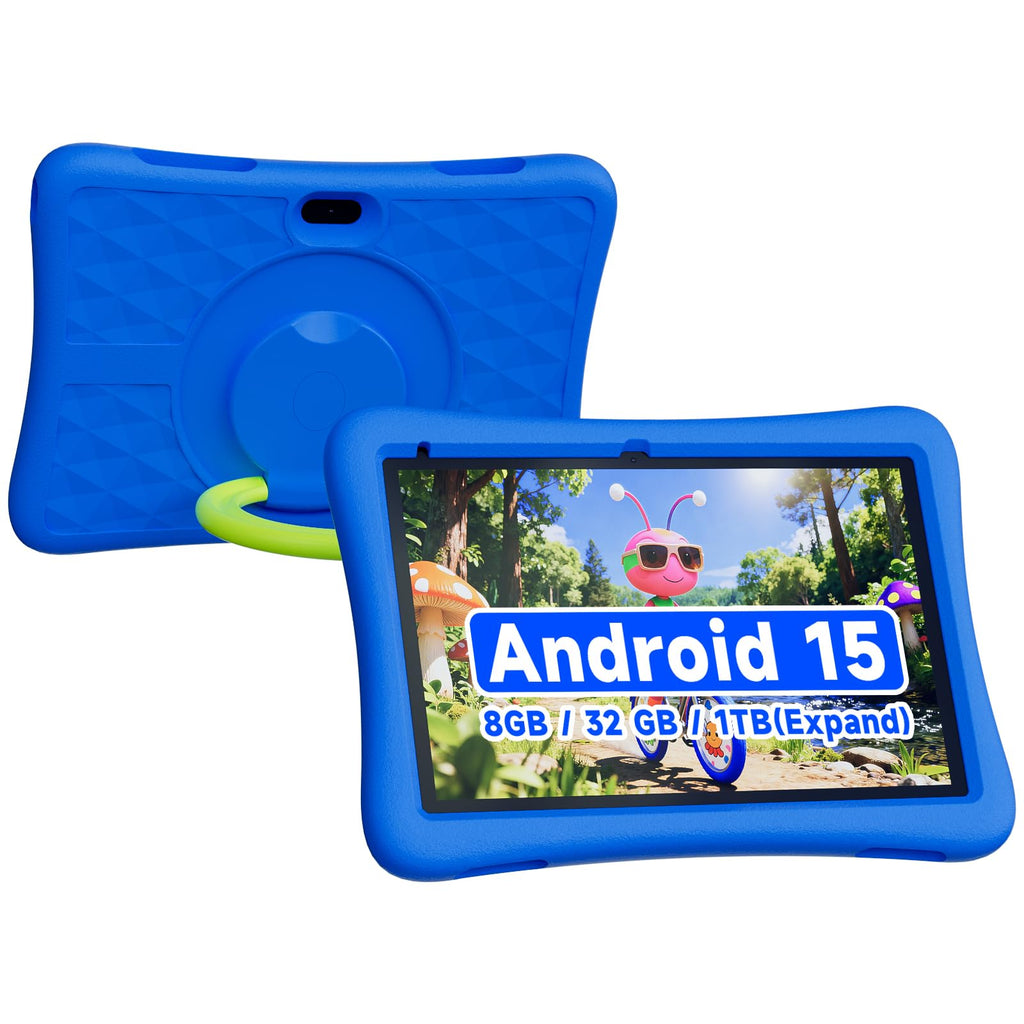 Kids Tablet 10 Inch Android 8GB RAM 32GB ROM Dual Camera 6000mAh with Case R91824