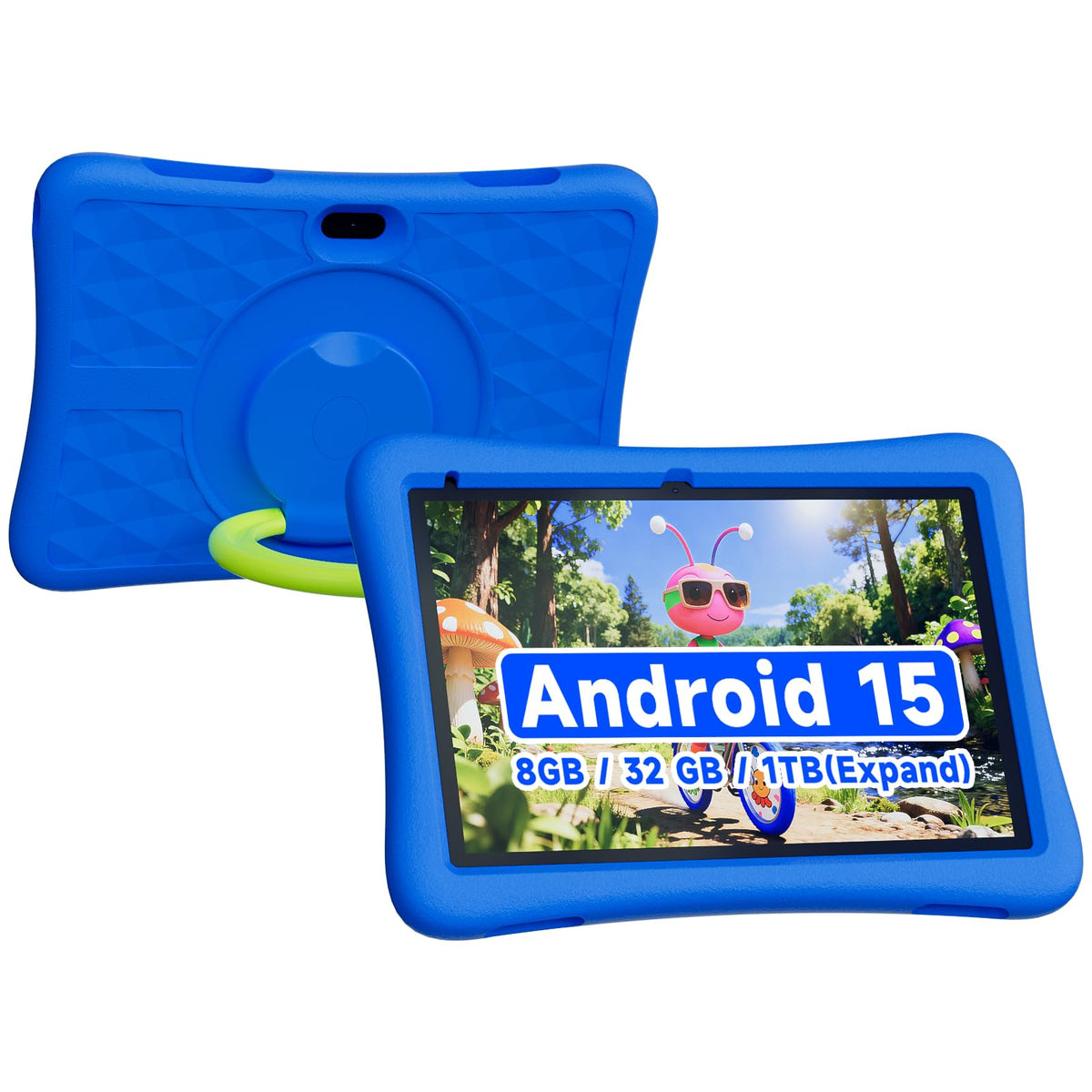 Kids Tablet 10 Inch Android 8GB RAM 32GB ROM Dual Camera 6000mAh with Case R91824