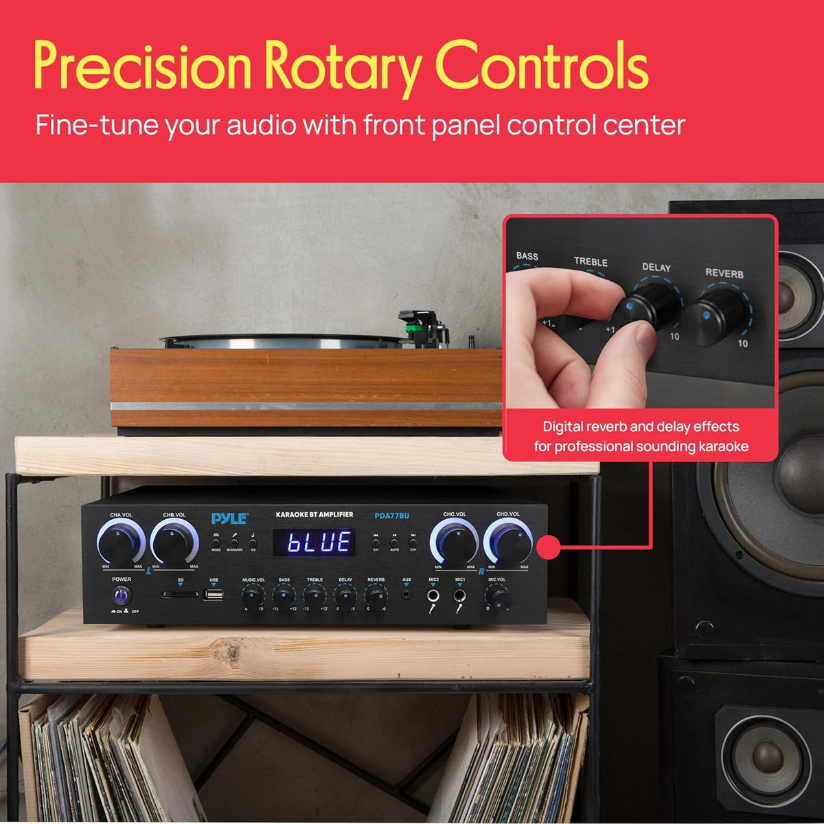 4 Channel 800 Watt Bluetooth Stereo Receiver E20793