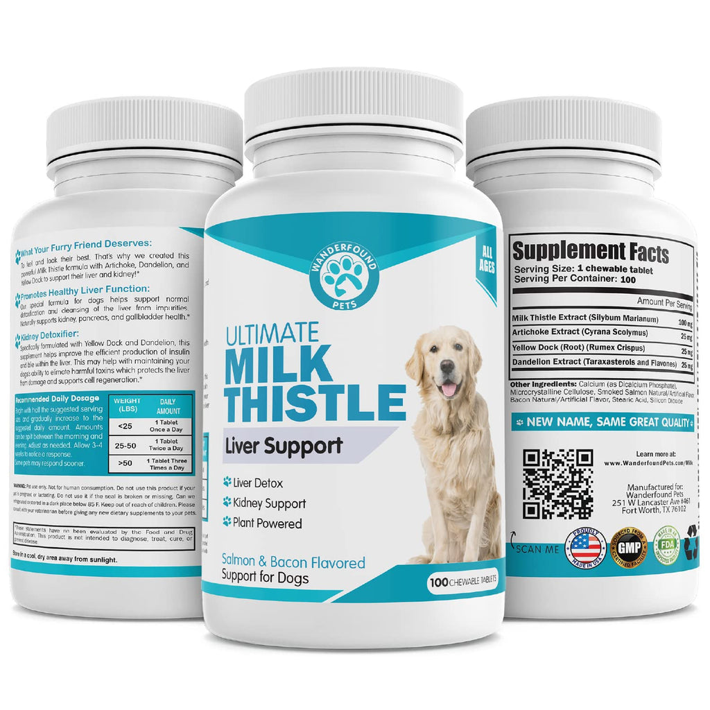 Milk Thistle for Dogs Chewable Tablets A2488
