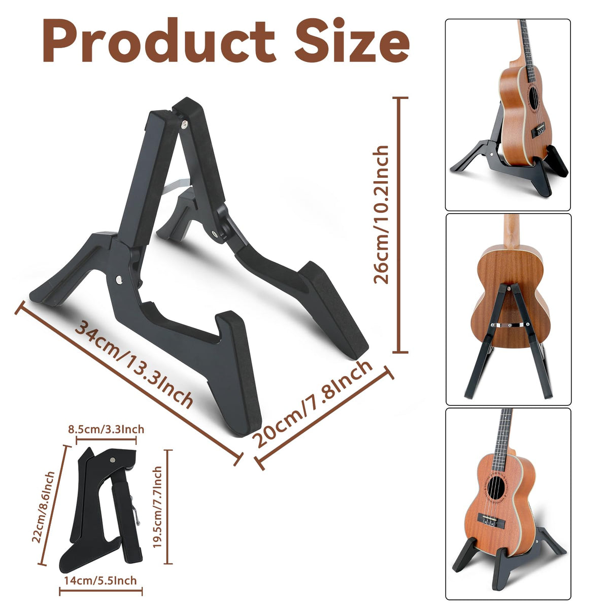 Adjustable Folding Ukulele Stand A379620